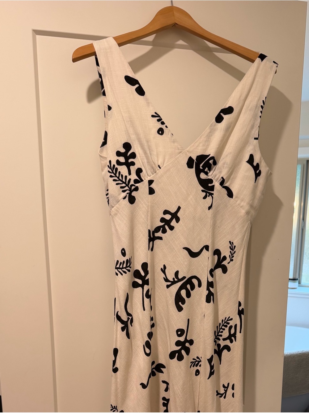 Paper Heart Black & White Maxi Dress with Floral Print